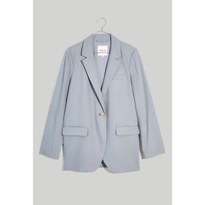 NEW Madewell The Larsen Blazer in Drapeweaver Overcast Blue Size XL NWT
